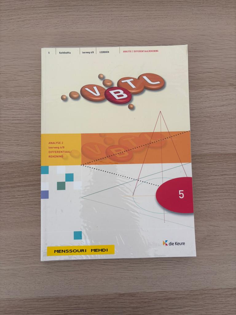 VBTL 5 leerboek analyse 2 lw 6/8 ISBN 9789048603800, Boeken, Schoolboeken, Ophalen of Verzenden, Zo goed als nieuw, ASO, Wiskunde A