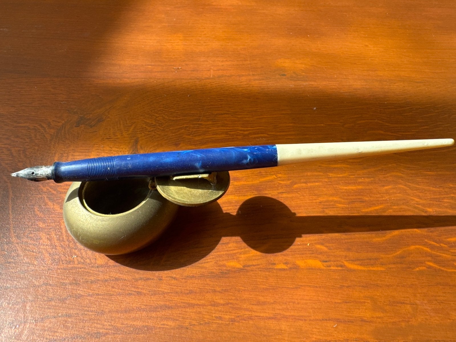 Inktpotje met pen, Antiek en Kunst, Ophalen