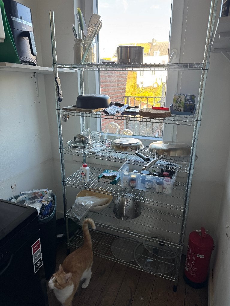 IKEA OMAR metalen stellingkast / opbergrek, Enlèvement, Utilisé