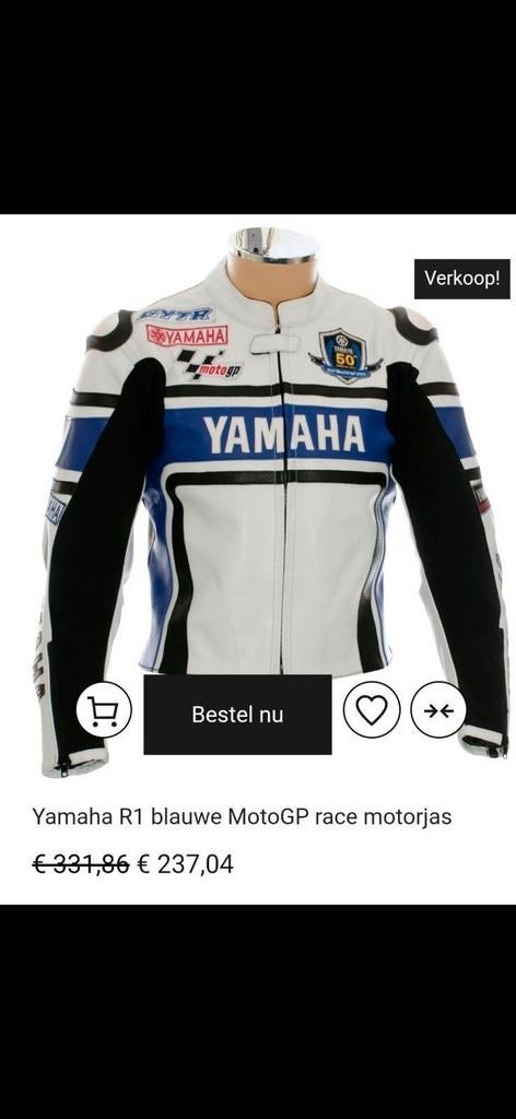 Leder motovest als nieuw maat L, Motoren, Kleding | Motorkleding, Ophalen