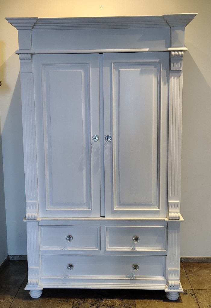 Prachtige antieke kledingkast, Huis en Inrichting, Ophalen, Gebruikt, 100 tot 150 cm, Met lade(s)