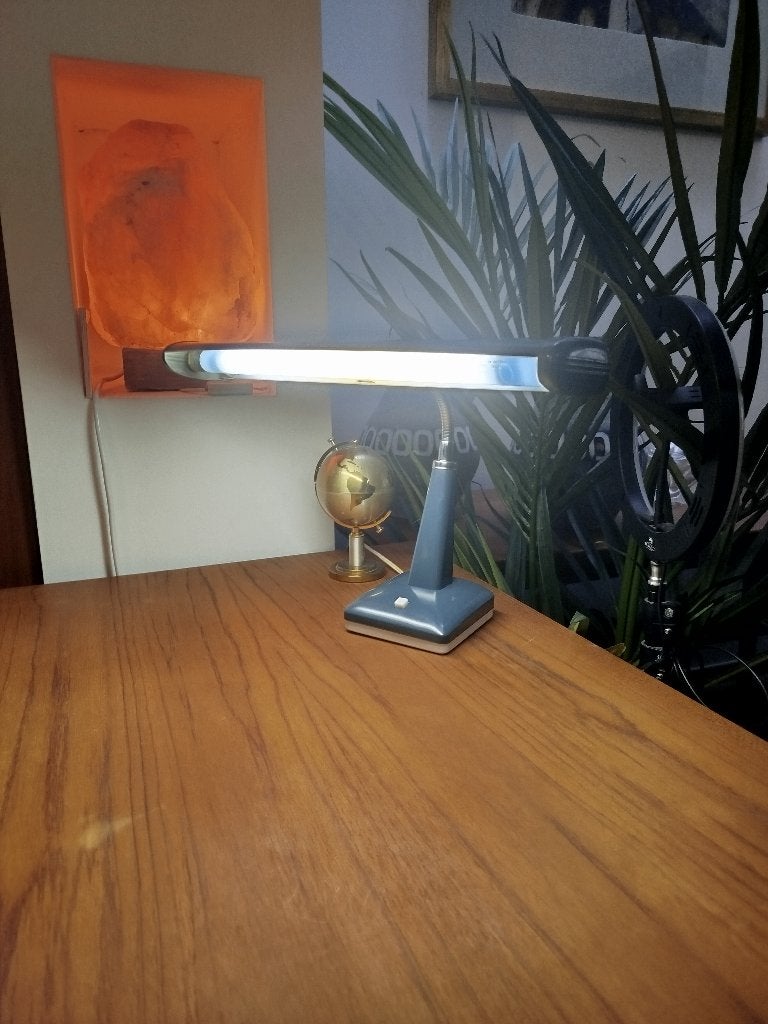 Vintage jaren’60 bureau-/ diamantairslamp – Glamor Japan, Ophalen of Verzenden
