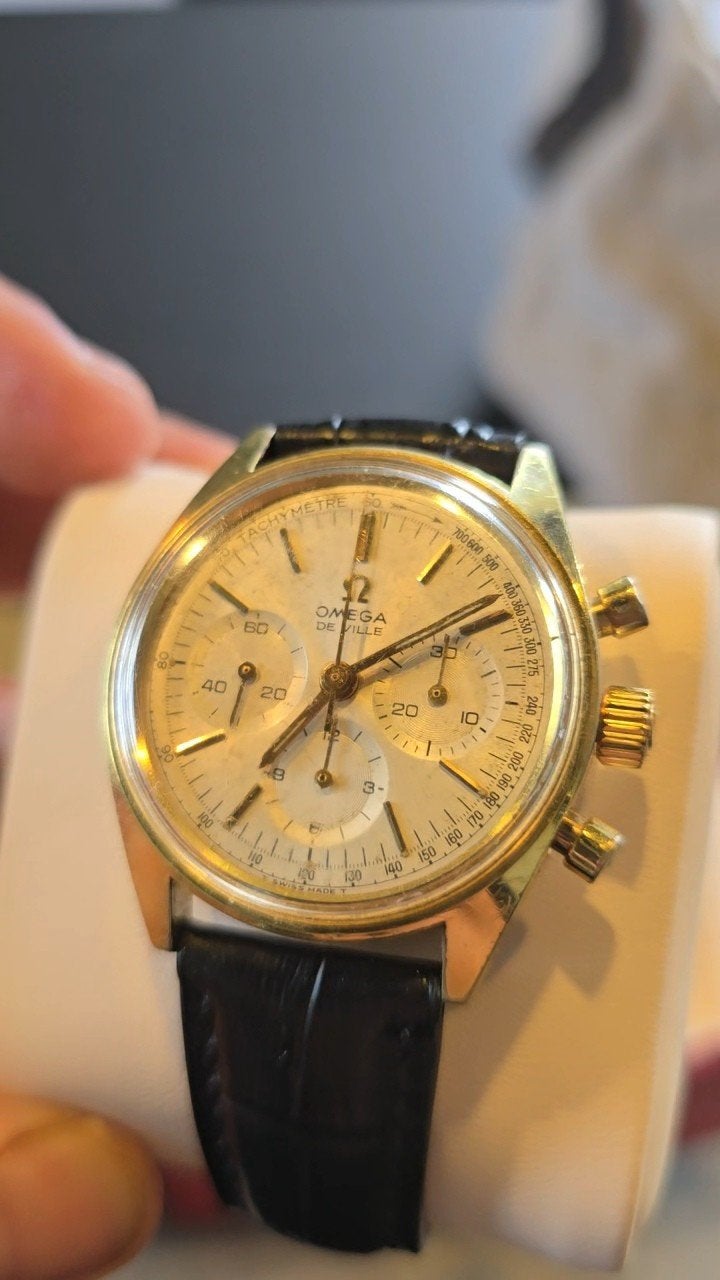 Omega De Ville Chronograaf 145.018 — Kaliber 861 — vintage, Handtassen en Accessoires, Horloges | Heren, Ophalen