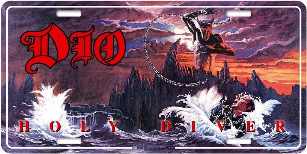Dio Holy Diver - USA Nummerplaat officiële merchandise, Ophalen of Verzenden, Nieuw
