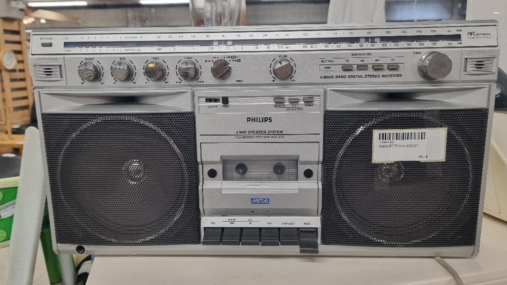Radio cassette Philips D8514, TV, Hi-fi & Vidéo, Enlèvement, Utilisé, Radio