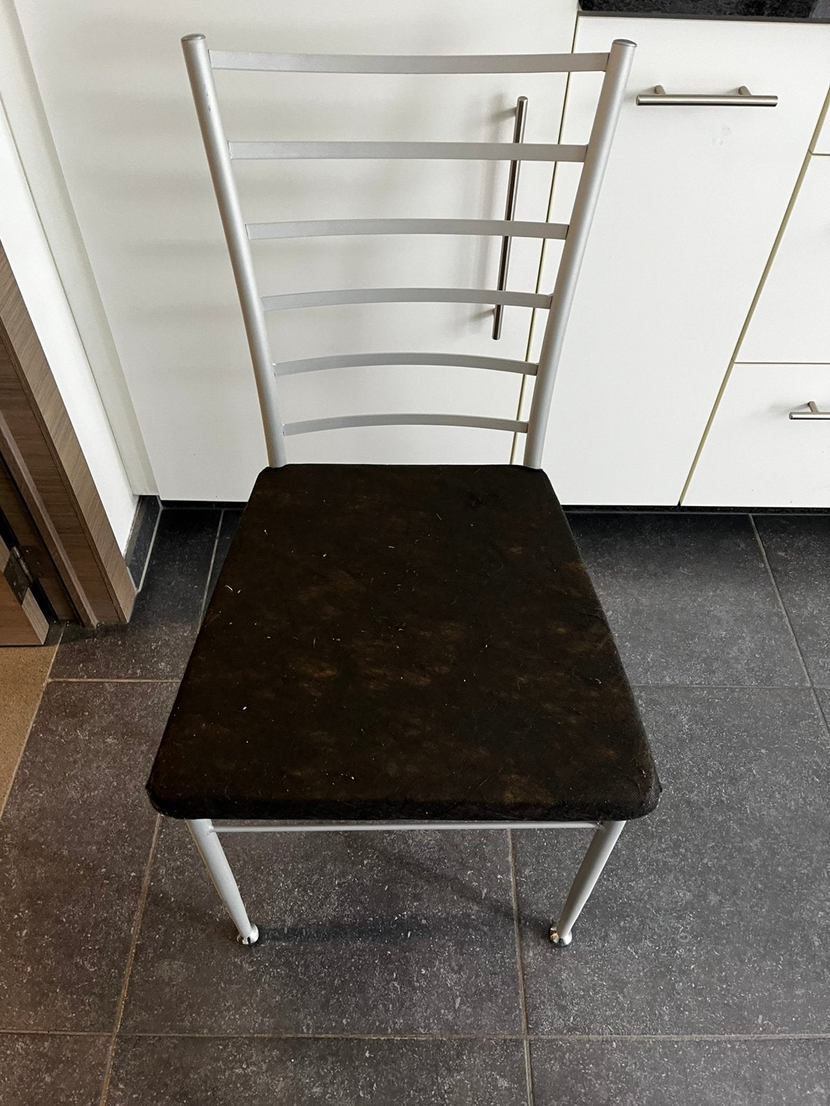 Stoelen, barkrukken en tafeltje, Ophalen, Gebruikt, Zwart, Hout