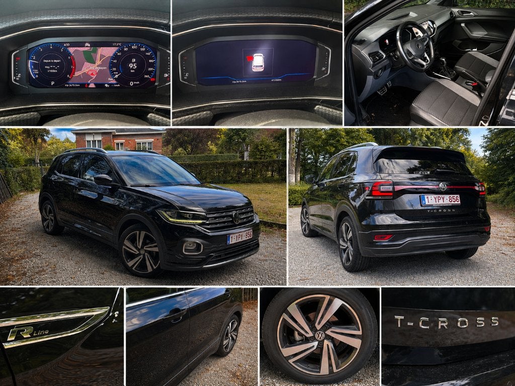 vw t-cross, Auto's, 4 deurs, Zwart, Zwart, 5 zetels