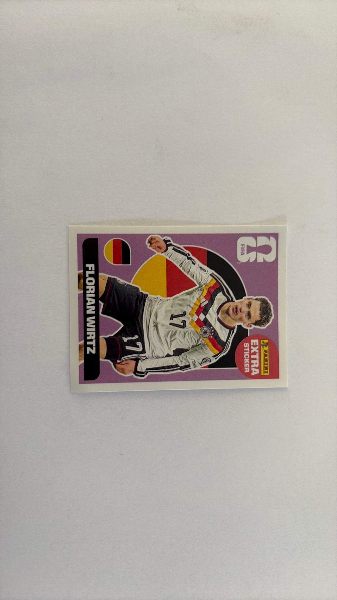 Florian Wirtz Extra Sticker Panini WK 2026 Purple Variant, Ophalen, Nieuw