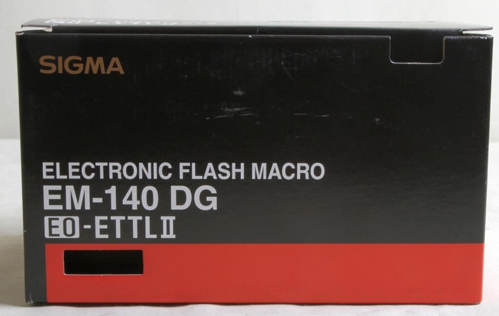 Sigma Macro flits EM-140 EO-ETTL II, Audio, Tv en Foto, Foto | Flitsers, Ophalen of Verzenden, Zo goed als nieuw, Sigma