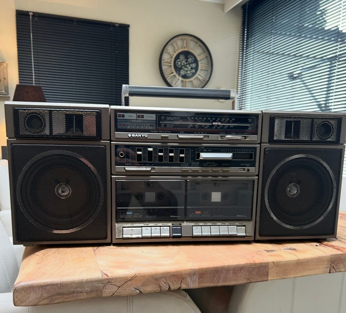 Sanyo C-40 Vintage Mini Component System – volledig werkend, Ophalen of Verzenden, Gebruikt, Radio