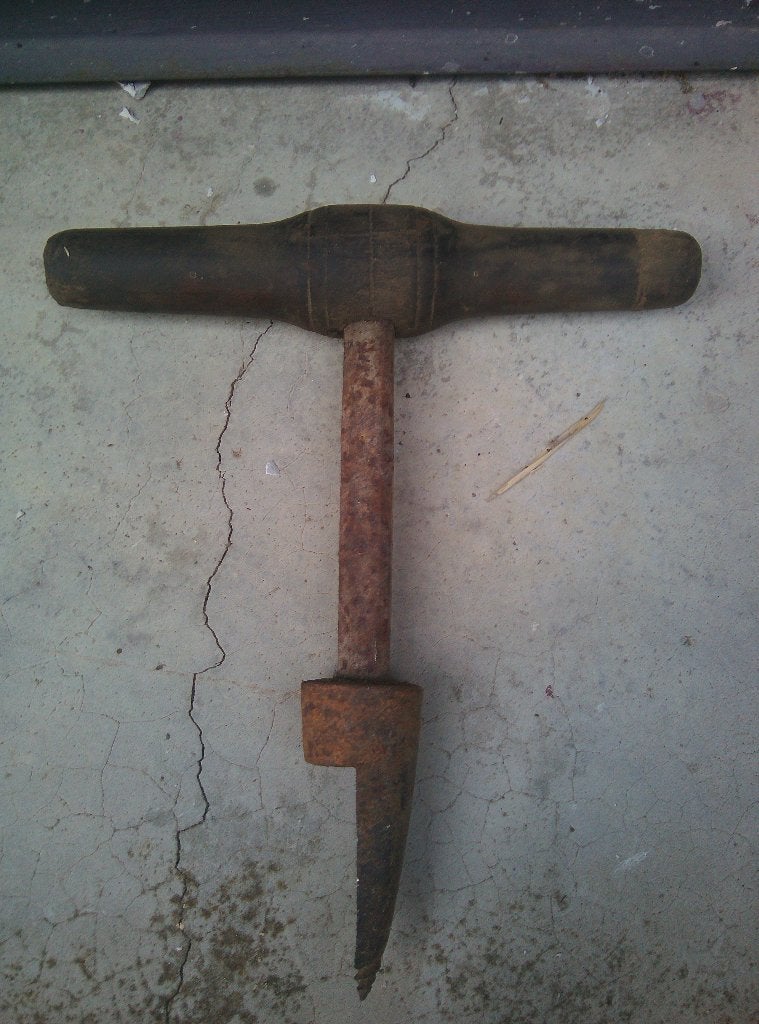 Gouge de menuiserie , rotative , très vintage, Envoi, Utilisé
