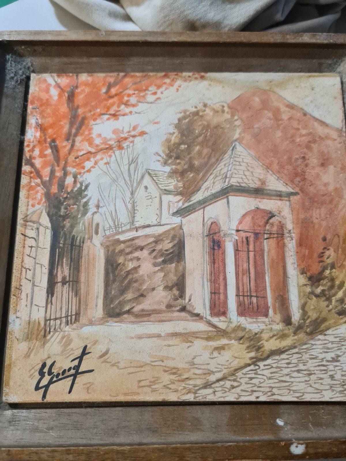 peinture aquarelle, Antiquités & Art, Art | Dessins & Photographie, Enlèvement, Aquarelle