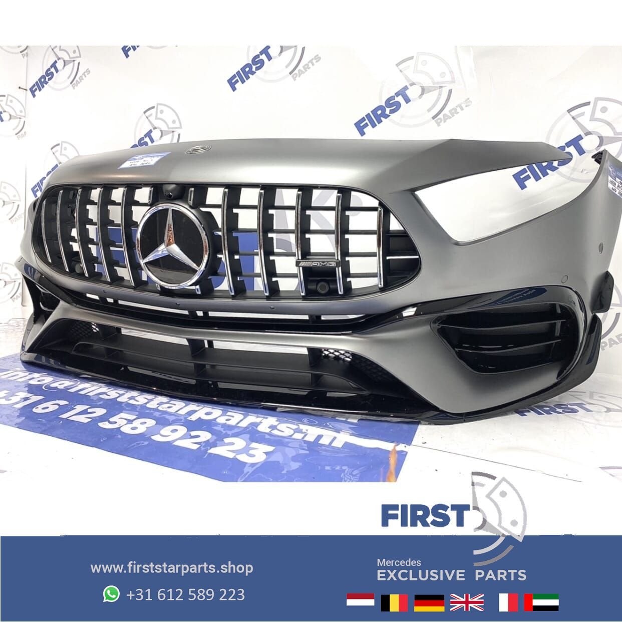 W177 BUMPER V177 A KLASSE  A45 A45S AMG AERO VOORBUMPER A177, Gebruikt, -, Voor, Ophalen of Verzenden