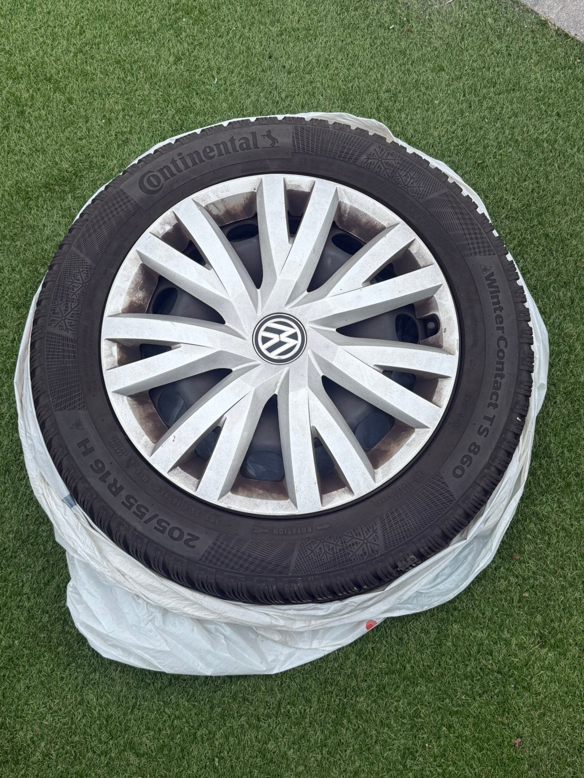 4stalen velgen met continental WinterContact winterbanden., Auto-onderdelen, Banden en Velgen, Ophalen of Verzenden, Winterbanden