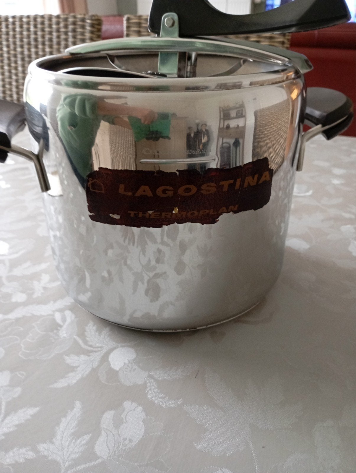 snelkookpan Lagostina 18/10 thermoplan, Maison & Meubles, Enlèvement, Autocuiseur