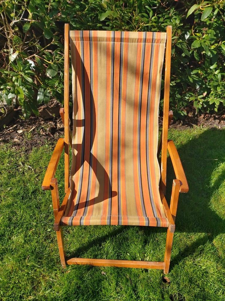 Kinder strandstoel, Ophalen, Gebruikt, Hout, Verstelbaar