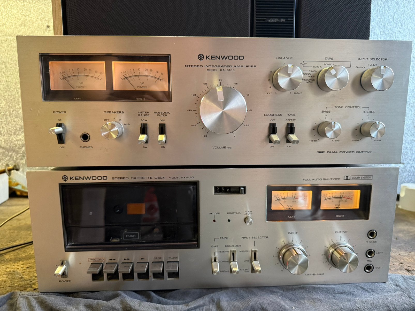Amplificateur et lecteur de cassettes Kenwood, Enlèvement, Deck cassettes ou Lecteur-enregistreur de cassettes