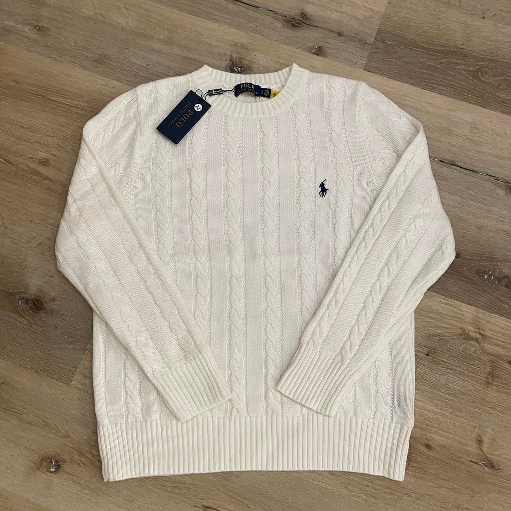 Ralph Lauren Cable Knit - Maat M, Verzenden, Nieuw, Maat 48/50 (M), Wit