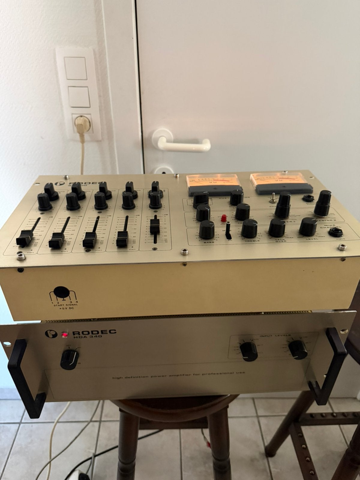 RODEC SM-300 + HDA-340 |Vintage DJ Zeldzame Klassieker, Enlèvement, Comme neuf