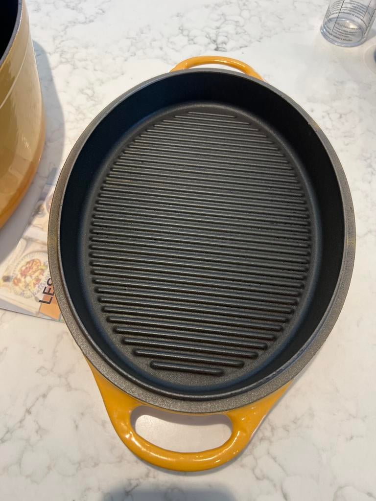 Poêle à rôtisser/à griller Cousances 32 cm jaune moutarde, Enlèvement ou Envoi