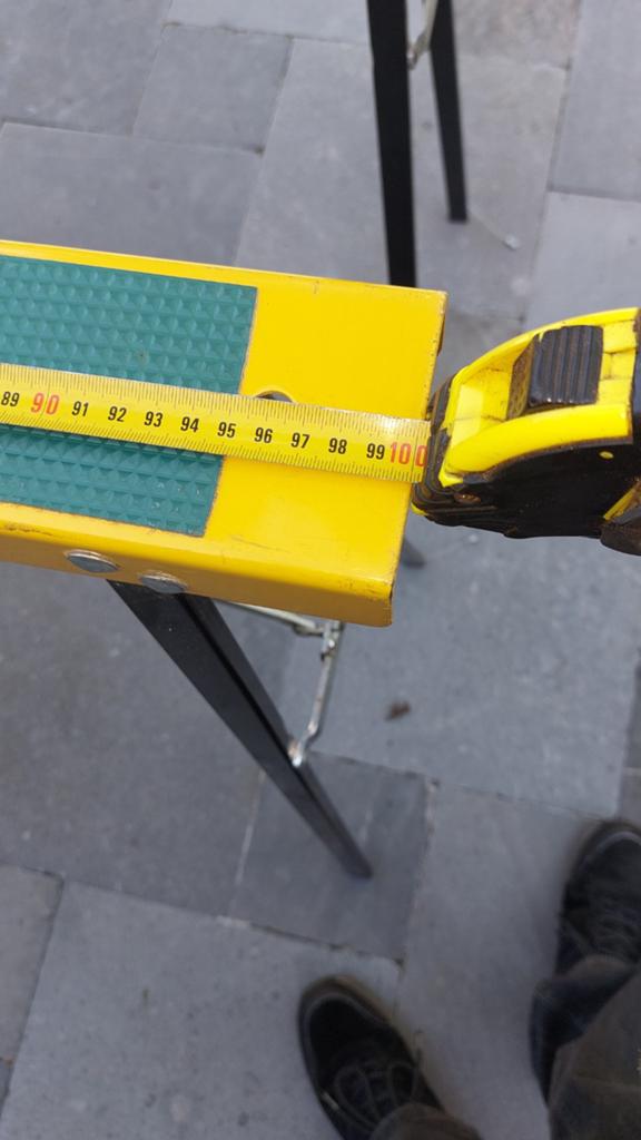 Opplooibare metalen schragen, Doe-het-zelf en Bouw, Ophalen of Verzenden, Zo goed als nieuw