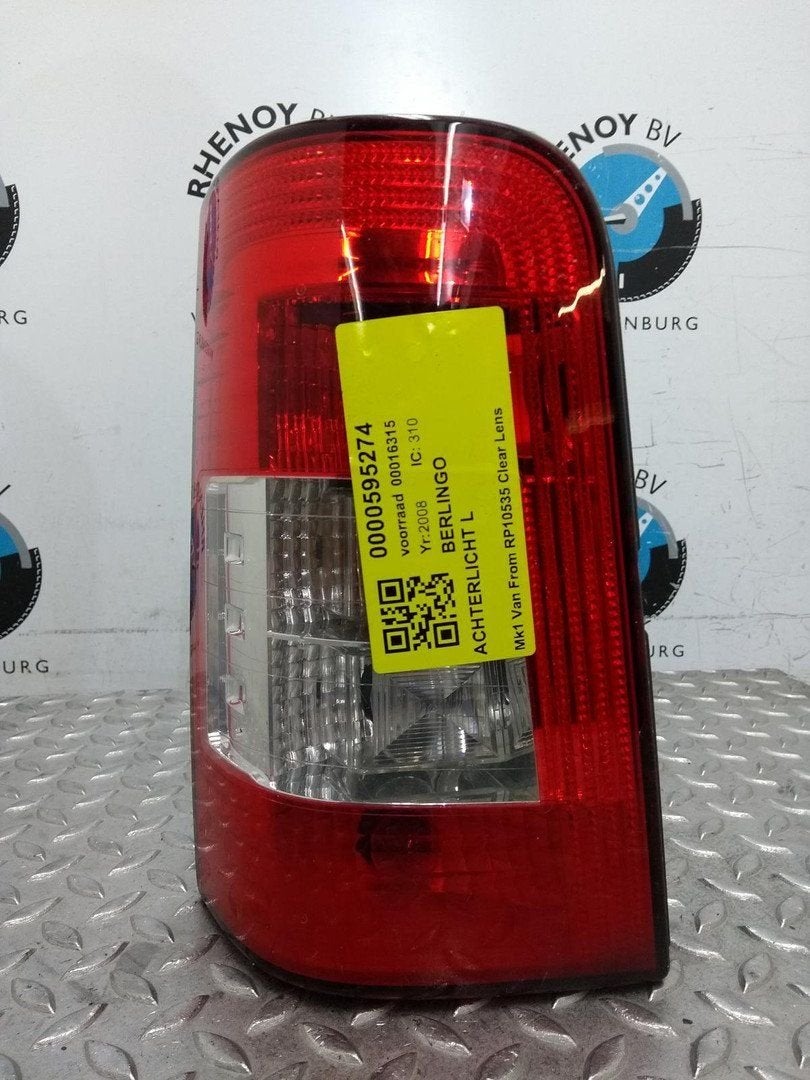 CITROEN BERLINGO 1.6 HDI 600  ACHTERLICHT L 2008, Enlèvement ou Envoi, Utilisé, Stiba membre