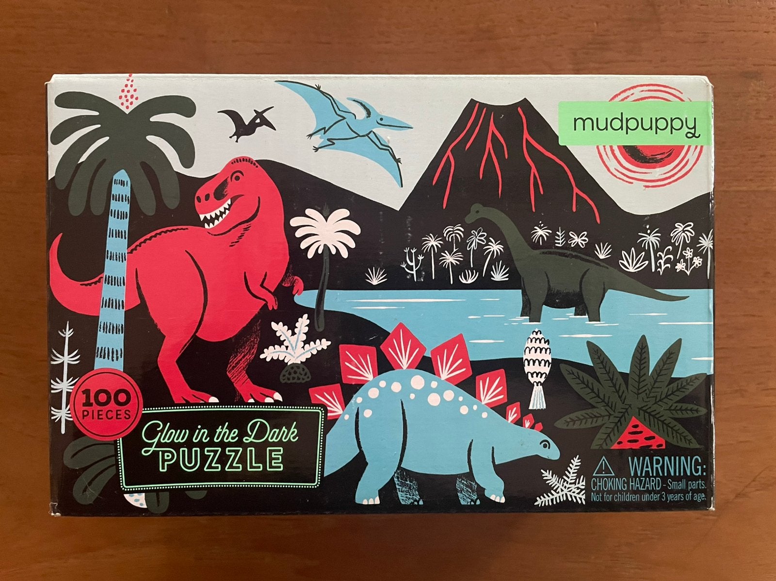 Puzzel Dinosaurussen 100 stuks, Ophalen of Verzenden, Meer dan 50 stukjes, Zo goed als nieuw, 4 tot 6 jaar