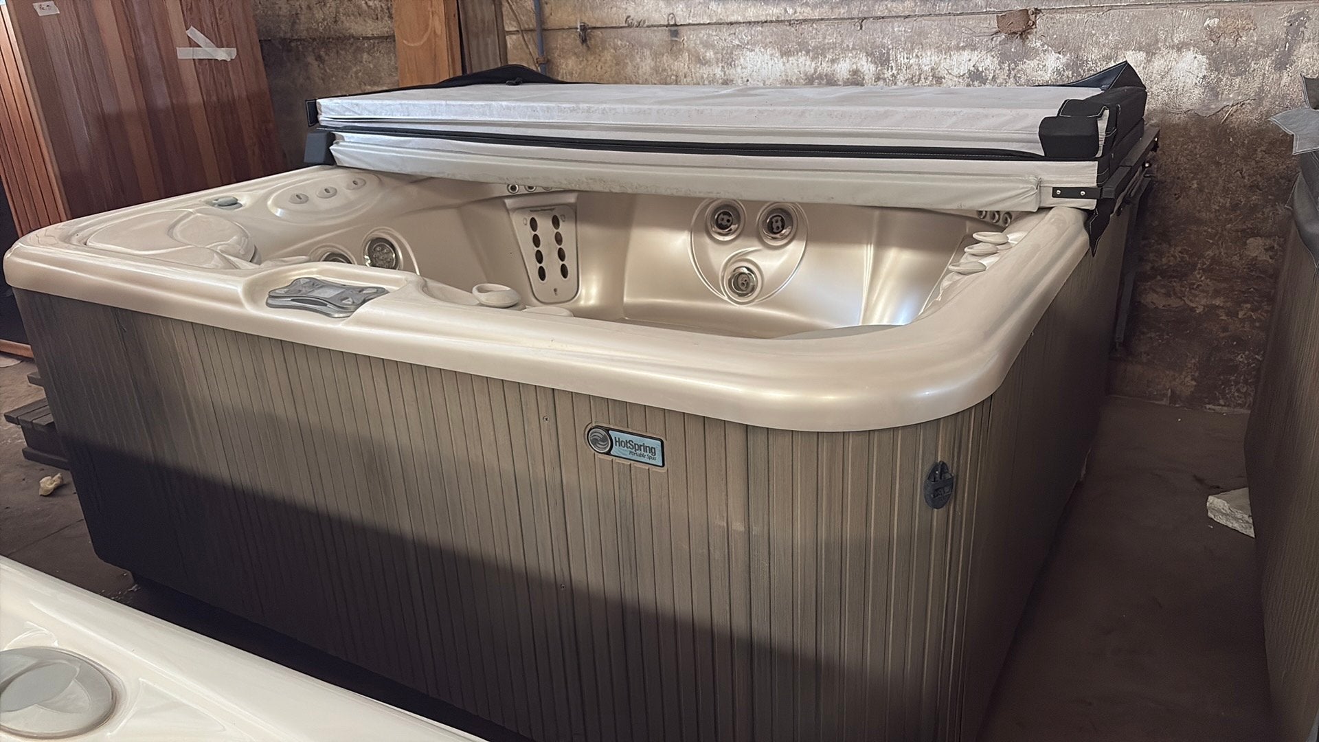 Jacuzzi hotspring 5 pers 1 jaar garantie, Jardin & Terrasse, Enlèvement, Comme neuf