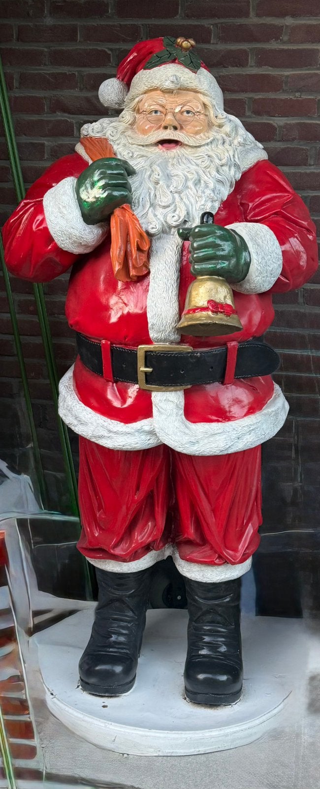 Kerstman polyester beeld, Ophalen, Gebruikt
