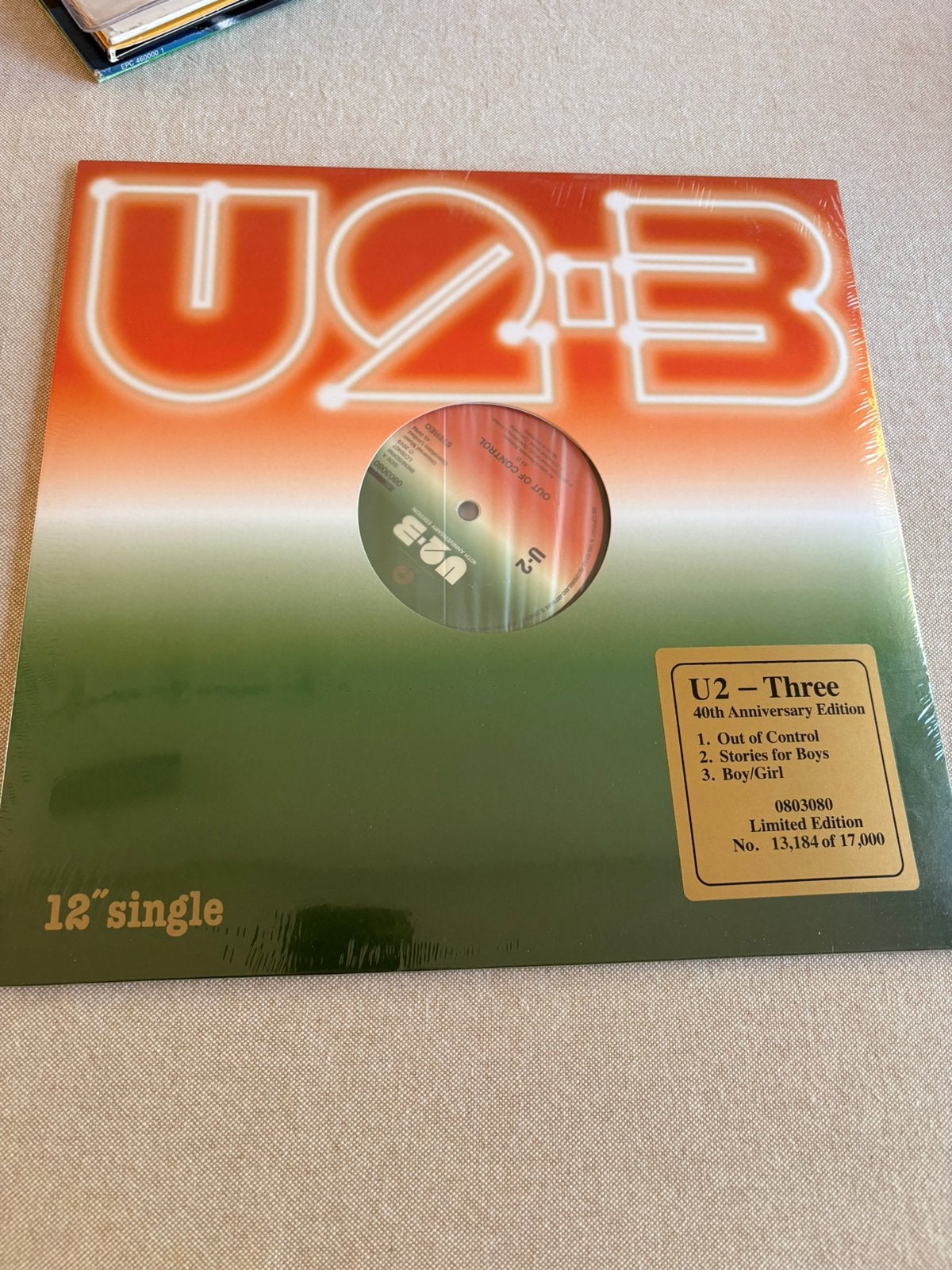Lp U2 - 3, Cd's en Dvd's, LP, Speciale editie, Ophalen of Verzenden, 12 inch