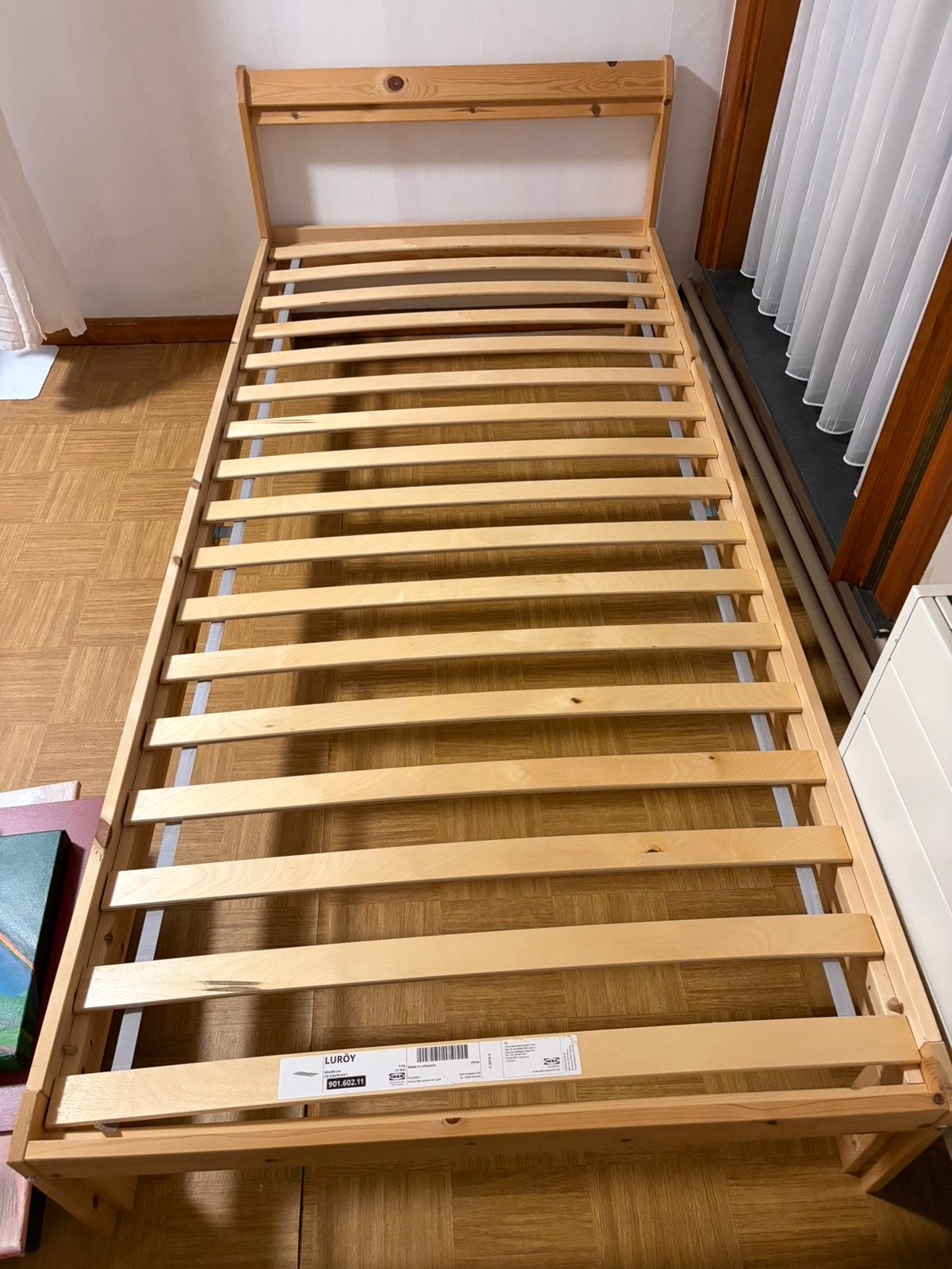 Houten eenpersoonbed  als NIEUW, Huis en Inrichting, Ophalen, 90 cm, Eenpersoons, Nieuw