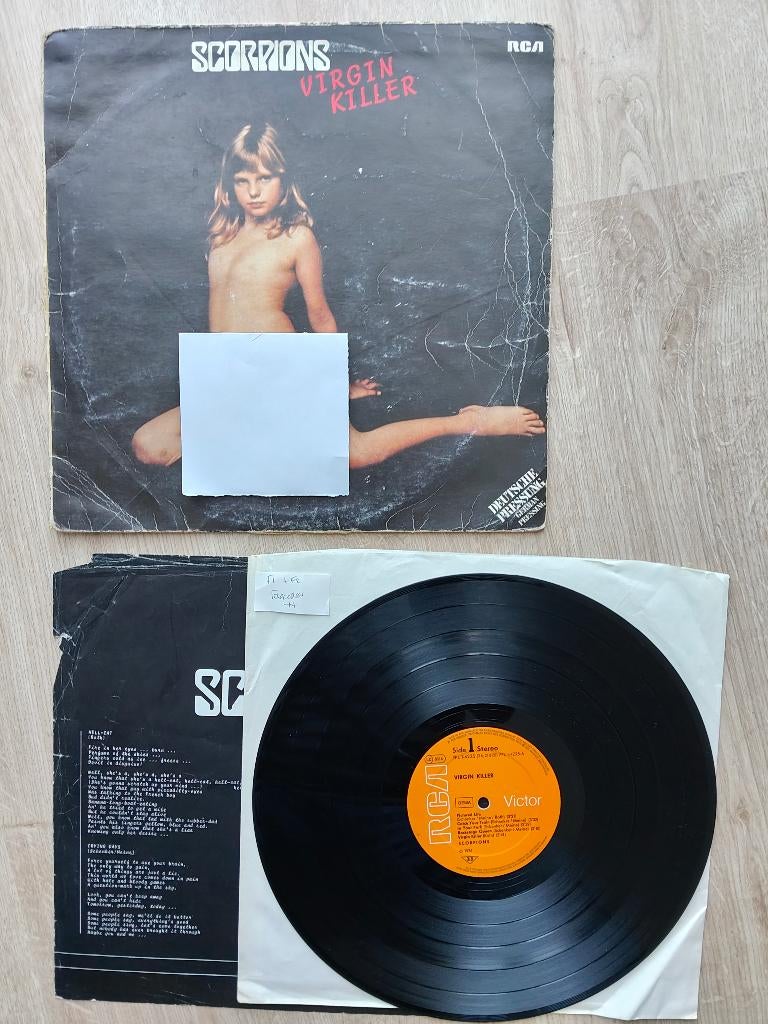 SCORPIONS VIRGIN KILLER ORIGINELE LP UIT 1976, Cd's en Dvd's, Verzenden, Gebruikt