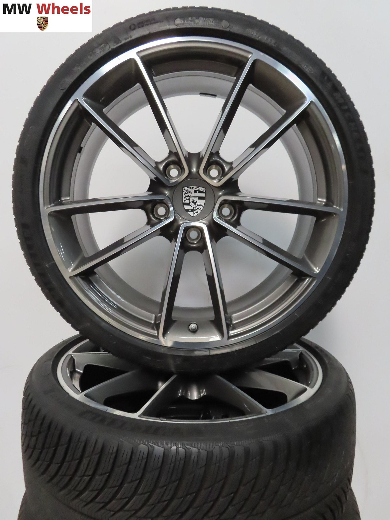 Porsche 911 992 classic 21 inch velgen Michelin winterbanden, Auto-onderdelen, -, -, Banden en Velgen, 20 inch