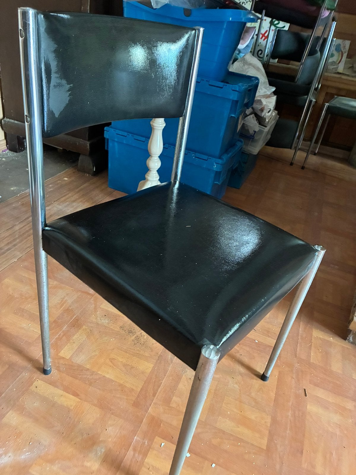 Table (80x120) et 4 chaises, Enlèvement, Utilisé, Quatre