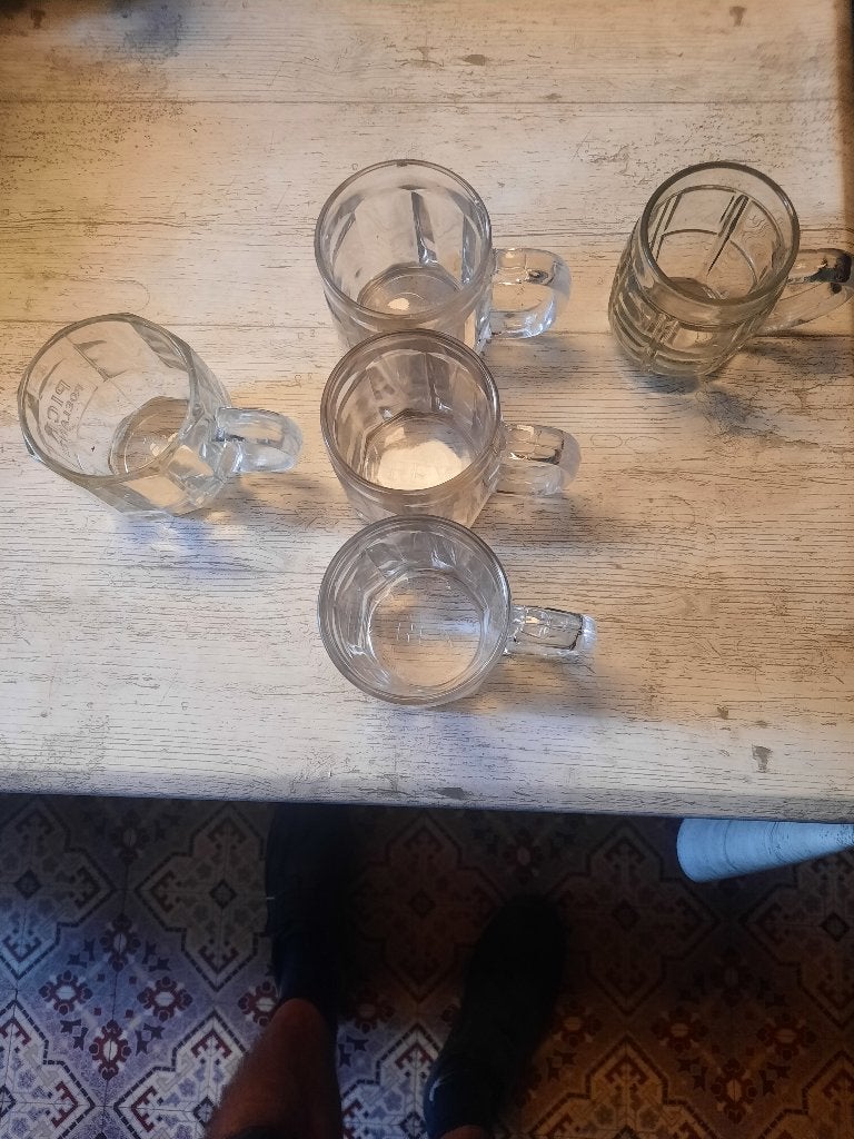 bierpinten, Ophalen, Gebruikt, Bierglas