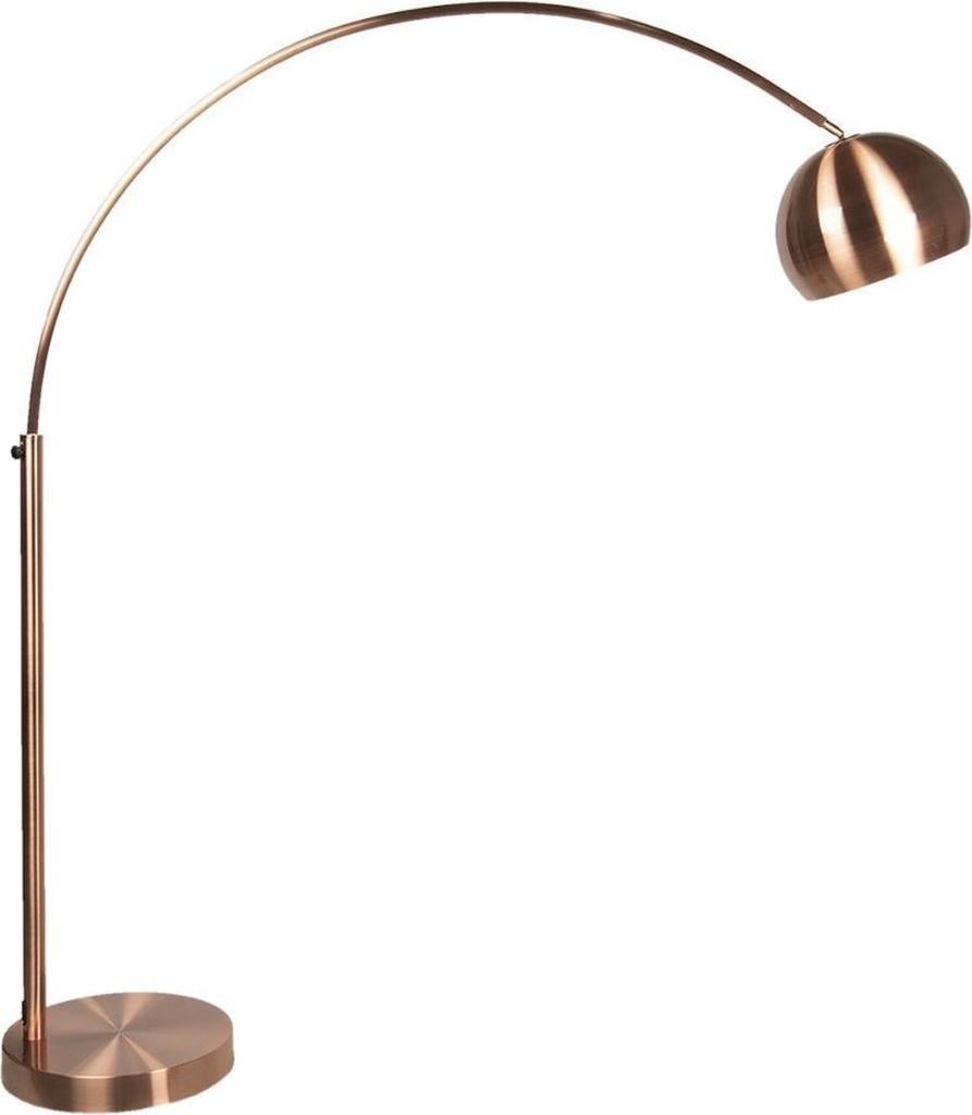 Vintage vloerlamp – design booglamp in koperkleur flamant, Huis en Inrichting, Ophalen, Gebruikt