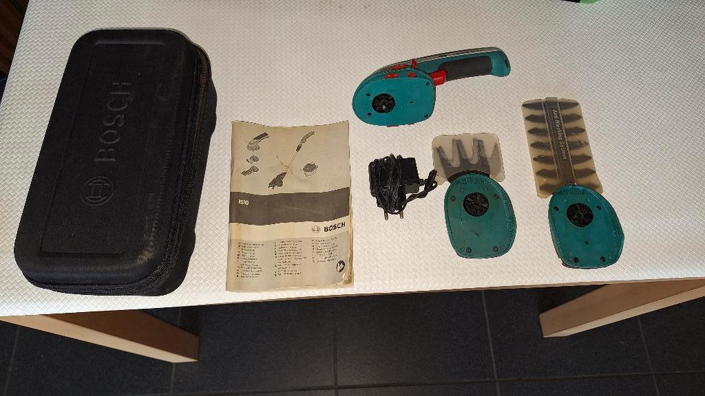 Bosch ISIO Accu Gras- buxusschaar - Incl.3.6V accu en lader, Enlèvement ou Envoi, Utilisé, Batterie, BOSCH