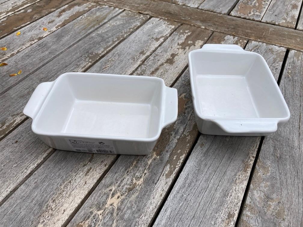 OVENSCHAALTJES GRATINSCHAAL RECHTHOEK hoog 6,5 cm 4 STUKS, Enlèvement ou Envoi, Neuf, Poterie, Balance ou Balances