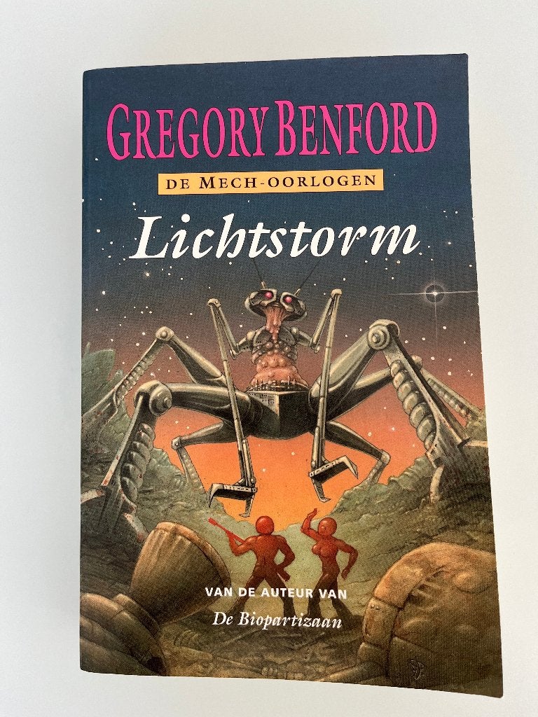 Gregory Benford - Lichtstorm - De Mech-oorlogen, Livres, Science-fiction, Enlèvement ou Envoi, Utilisé, Gregory Benford