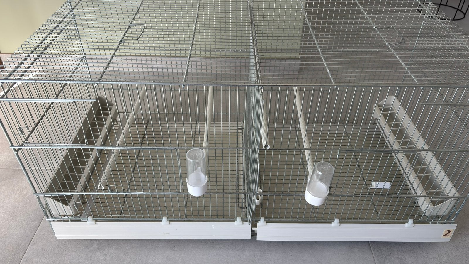 Te koop metalen draadkooi, Dieren en Toebehoren, Vogels | Hokken en Kooien, Ophalen, Gebruikt, Metaal, Broedkooi of Kweekkooi
