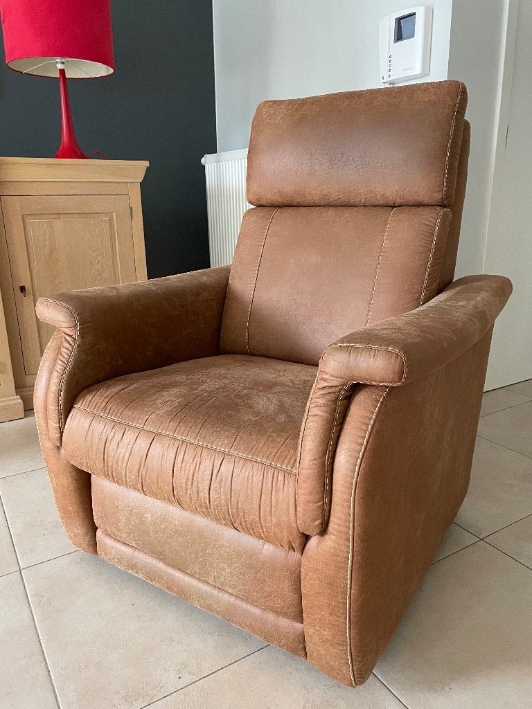 Elektrische relax met batterij, Huis en Inrichting, Fauteuils, Ophalen, Gebruikt
