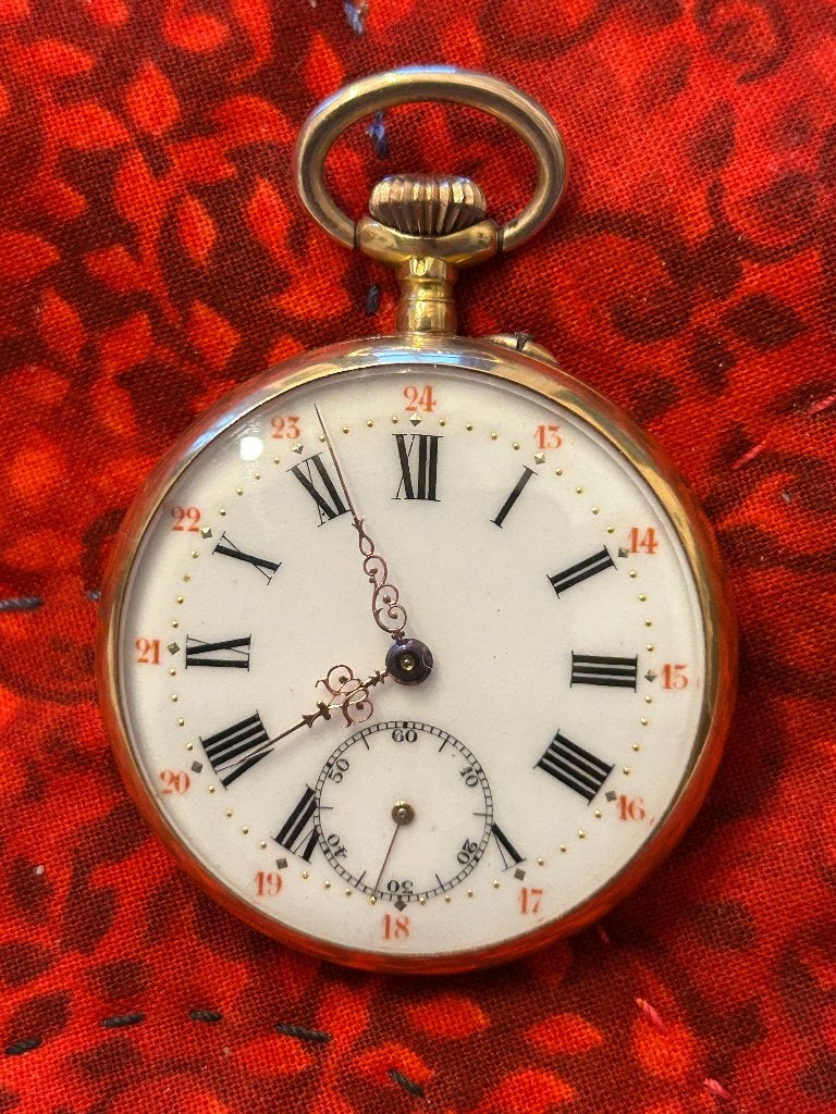 ANTIEK ZAKHORLOGE, Ophalen, Zakhorloge, Gebruikt, Goud