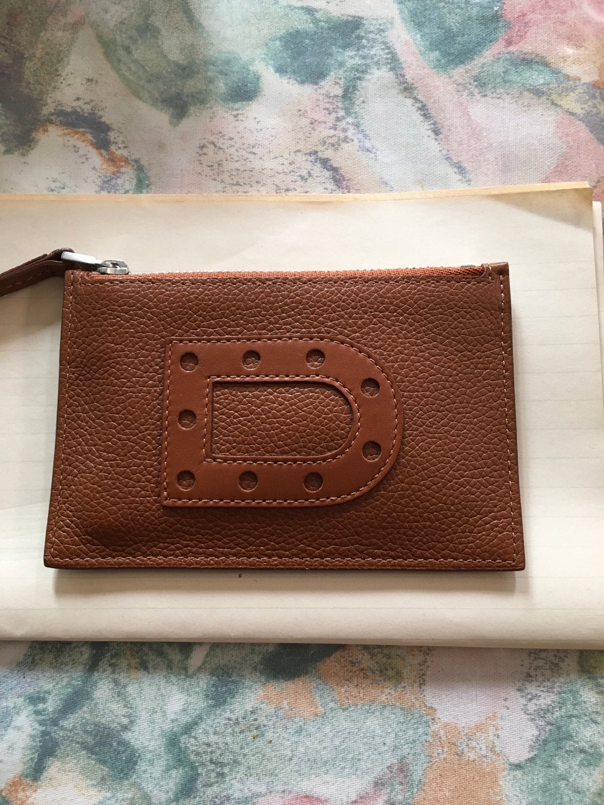 Porte-monnaie Delvaux, Bijoux, Sacs & Beauté, Enlèvement, Comme neuf, Brun