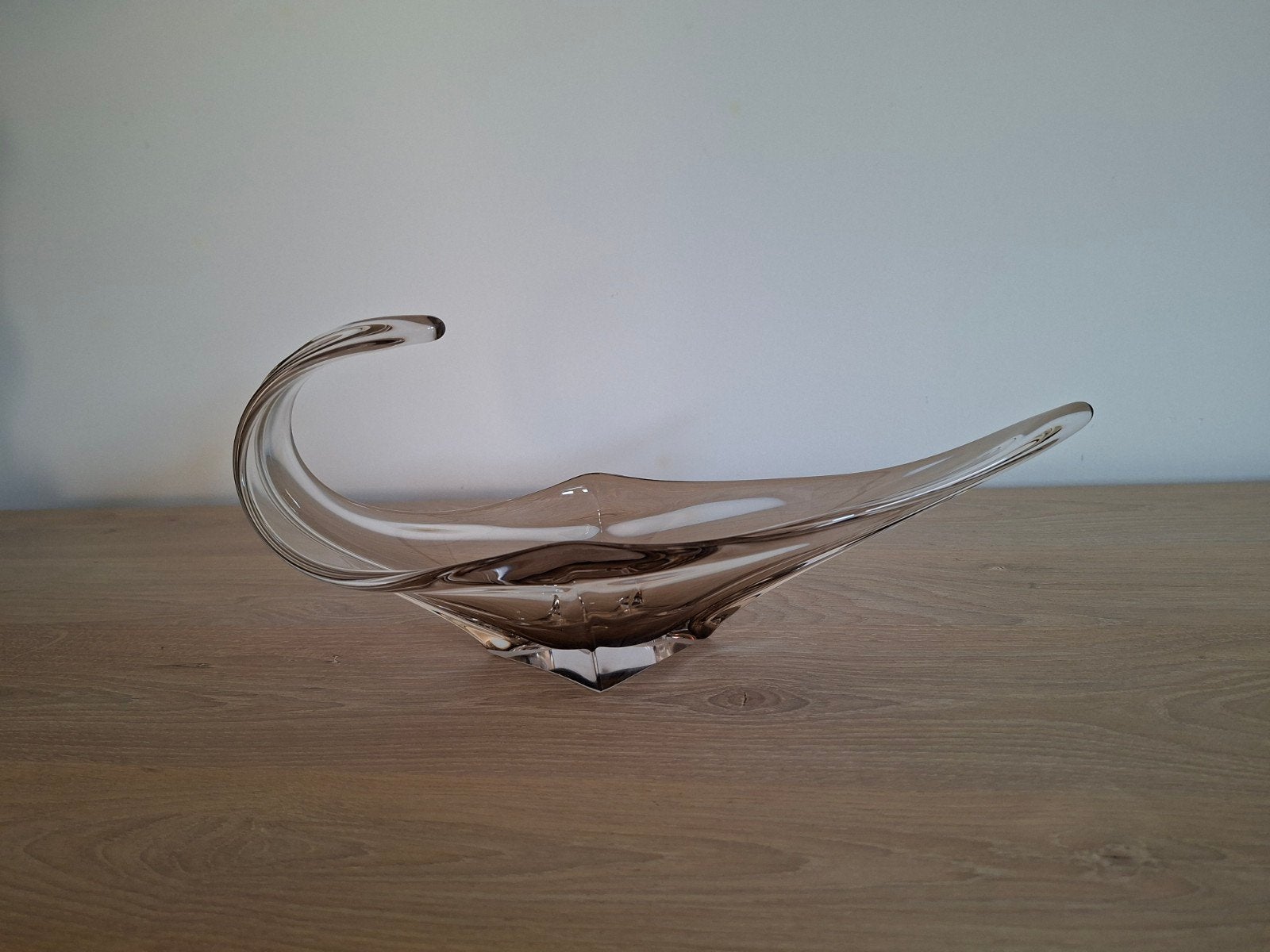 Bol en cristal moderne du milieu du siècle, forme organique,, Neuf, Enlèvement ou Envoi, Verre, Balance