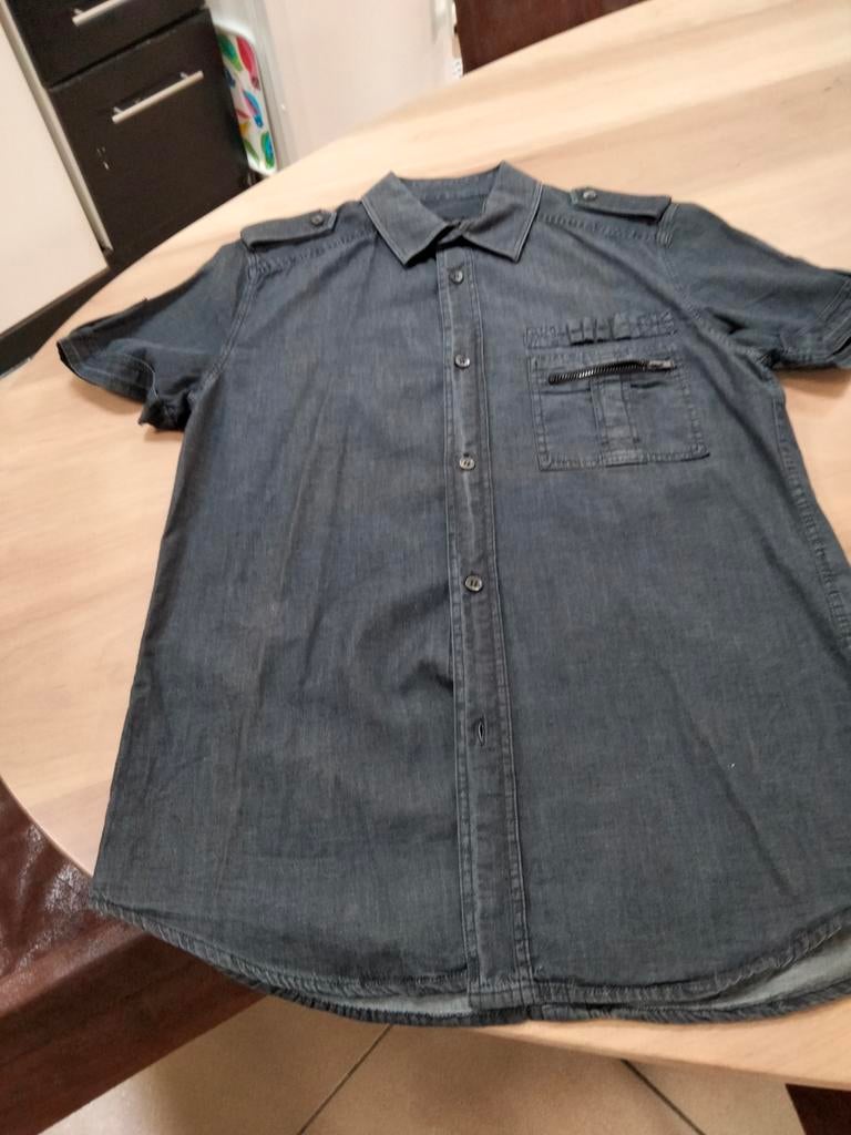 Zwart jeans hemdje dames.veronique Branquino., Enlèvement ou Envoi, Noir