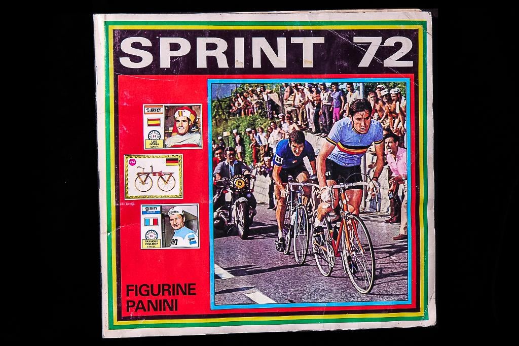 Panini sticker album cycling ' SPRINT 72 ' -volledig-, Hobby & Loisirs créatifs, Autocollants & Images, Utilisé, Plusieurs autocollants