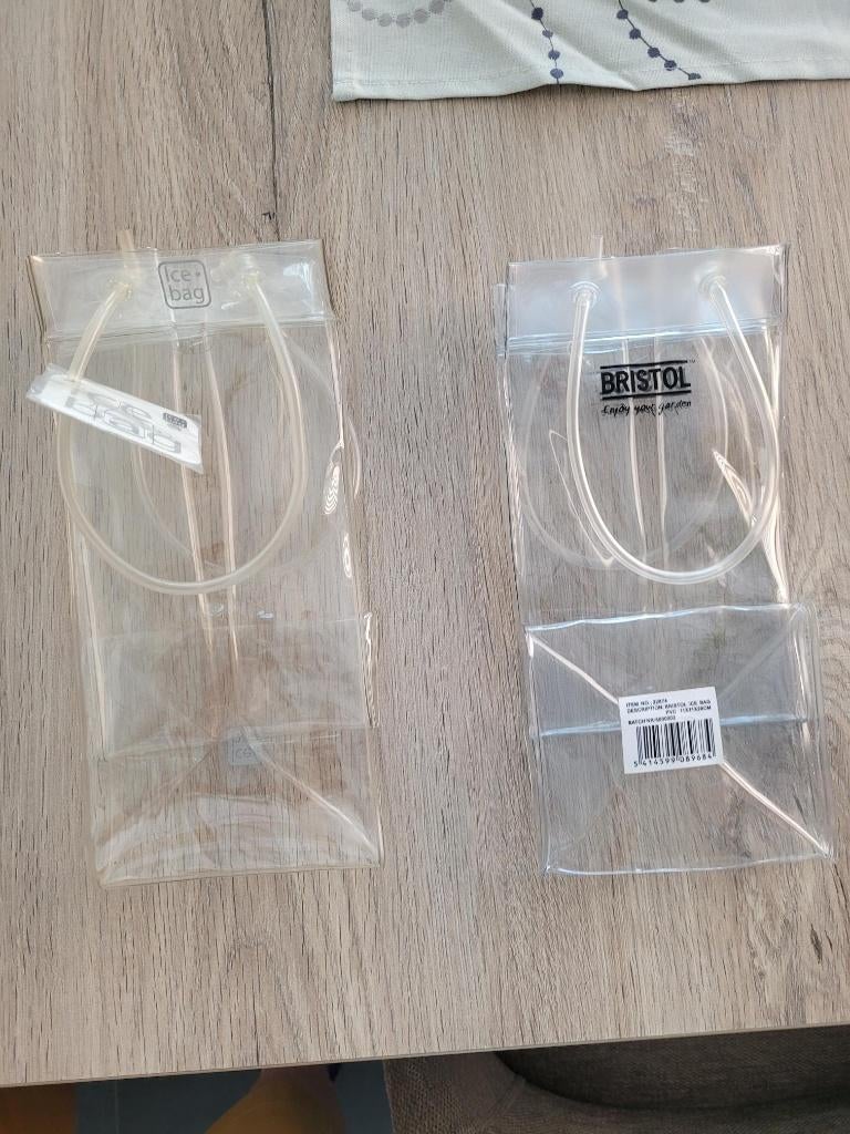 2 x Ice Bag wijnkoeler, Maison & Meubles, Autres marques, Enlèvement, Plastique, Blanc