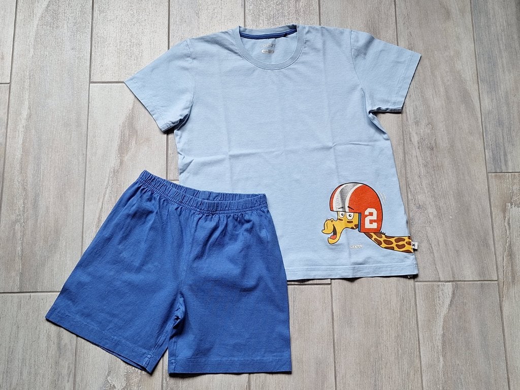 ★ M128 - Woody zomerpyjama thema giraf, Nacht- of Onderkleding, Gebruikt, Ophalen of Verzenden, Jongen
