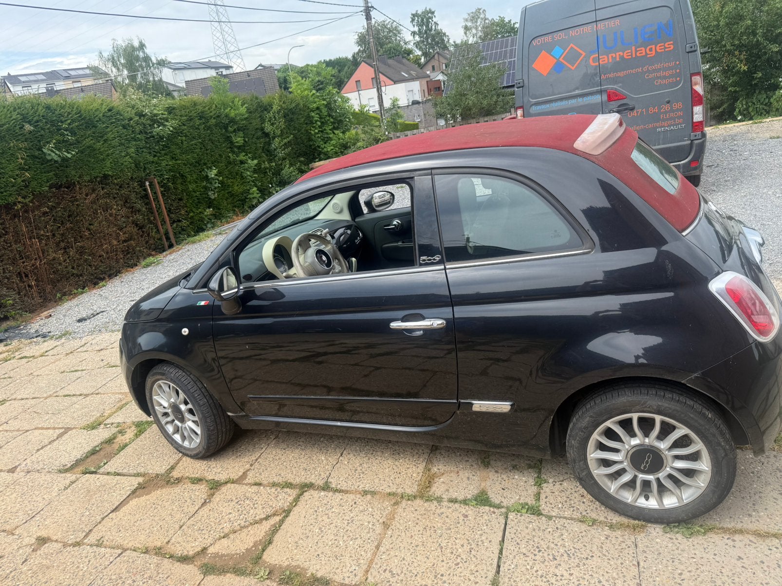 Fiat 500 2013 automatique, Auto's, Fiat, Automaat, Cabriolet, Bedrijf, Te koop