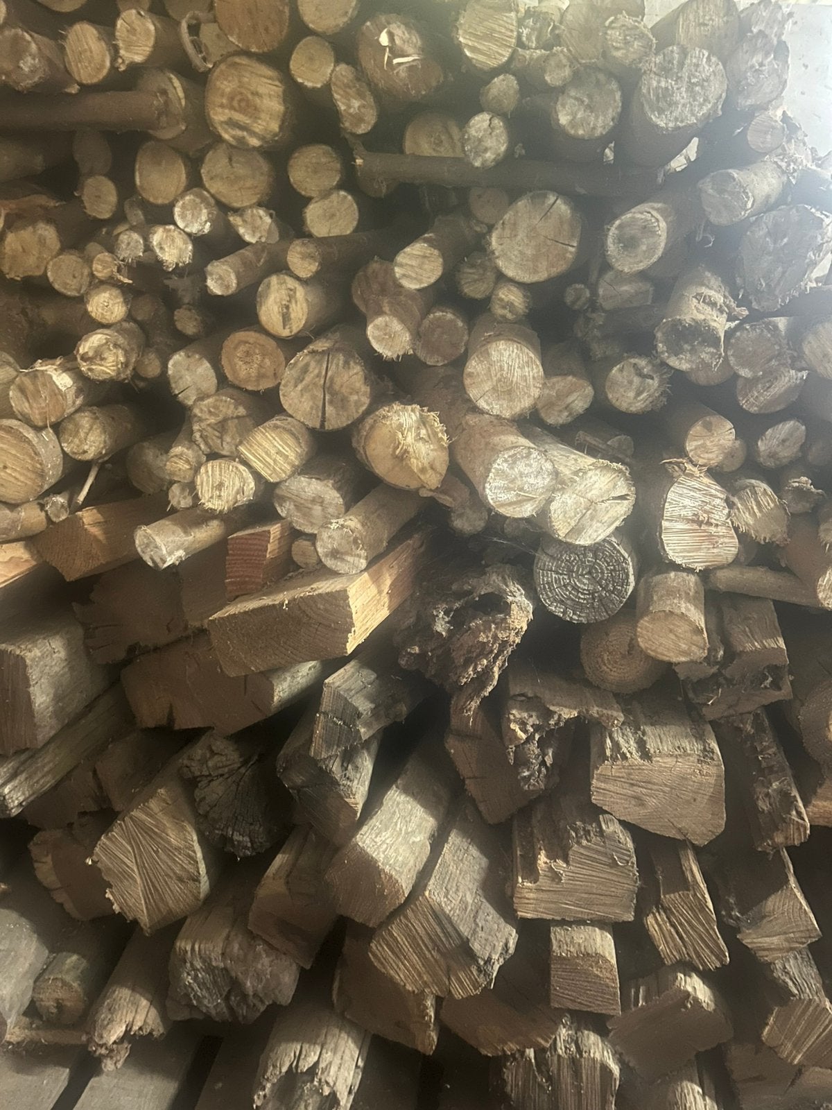 Bradhout te koop, Ophalen, Blokken